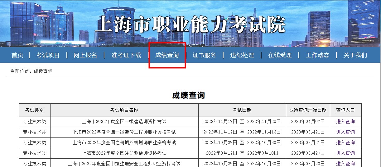 上海二建成績查詢 上海二建成績查詢